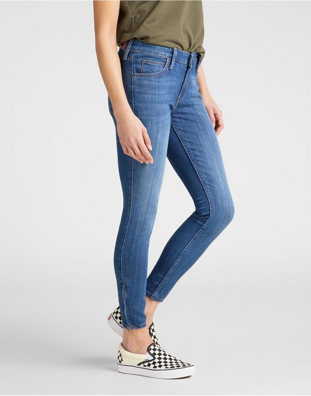 Jeansy Lee Scarlett Cropped High Blue    L30CPFYO