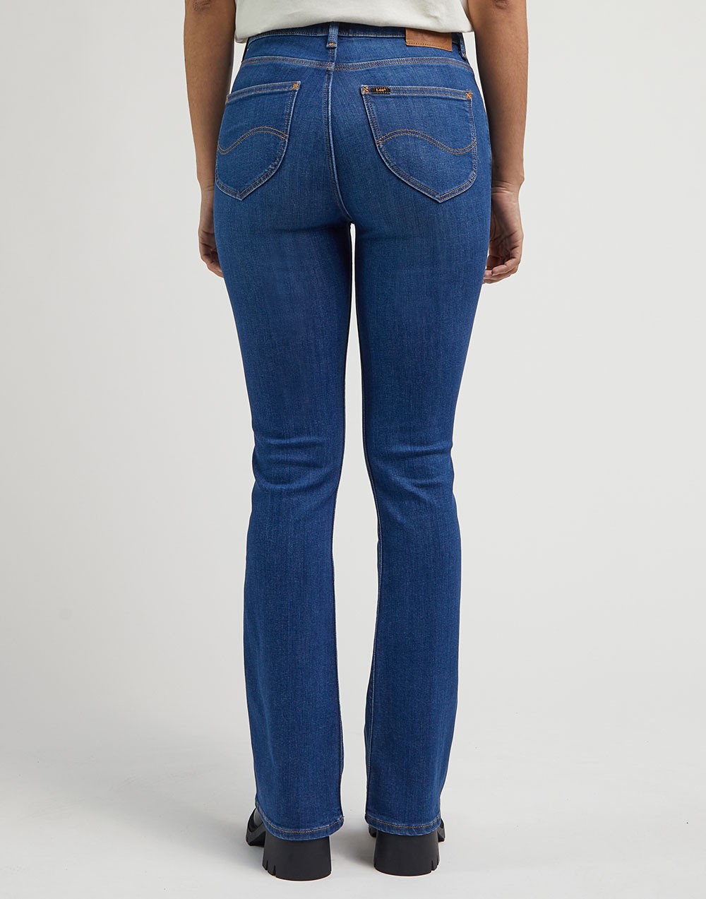 Lee Spodnie Damskie Breese Boot Azure Wave L31TGUD52