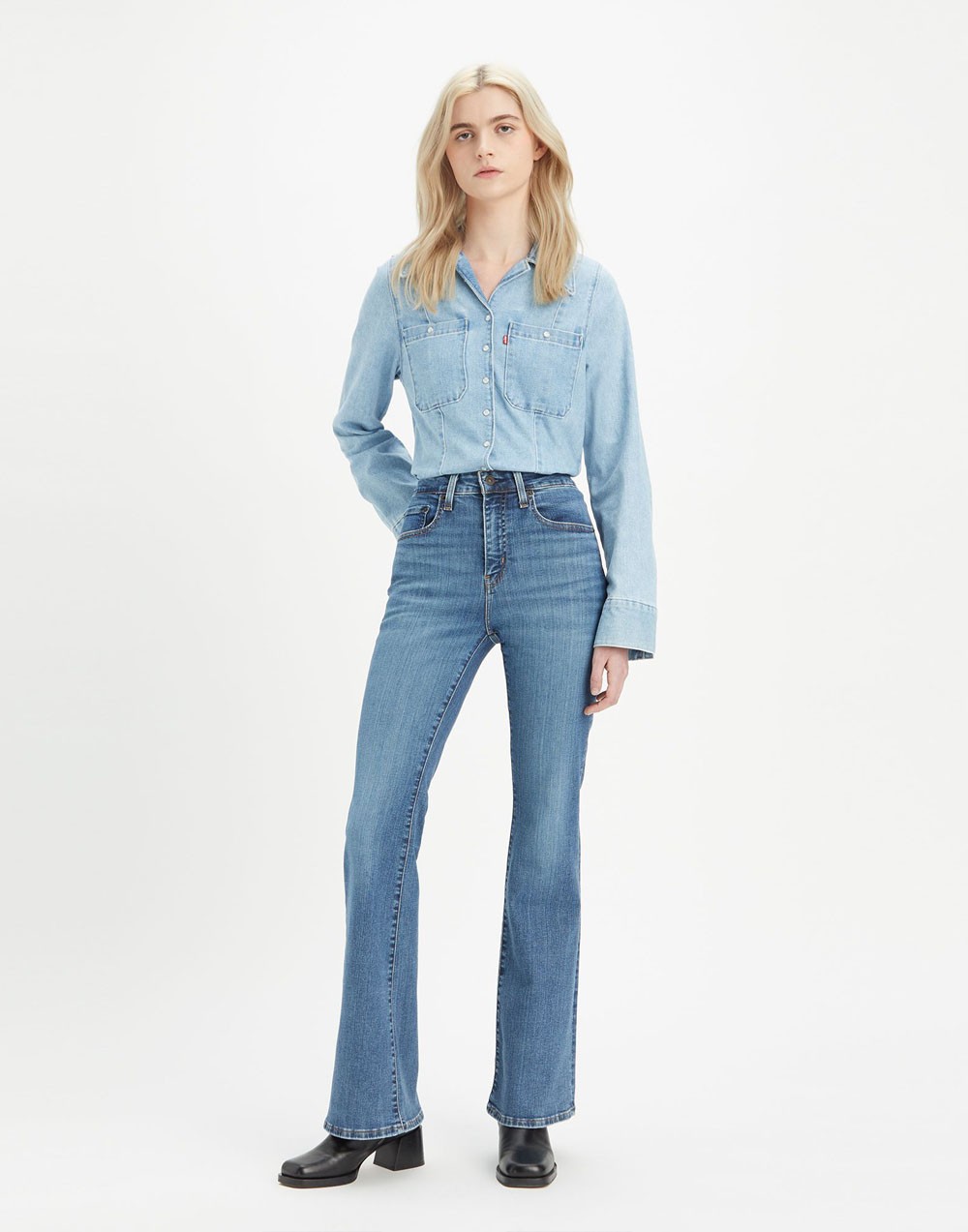Spodnie Levi's® 726 Hr Flare - Blue Wave Mid A3410 0026