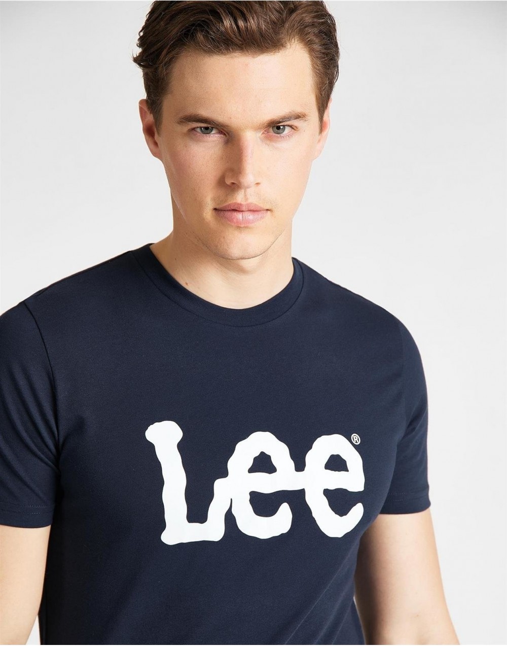 T-shirt Lee Wobbly Logo Tee Navy Drop   L65QAIEE