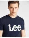T-shirt Lee Wobbly Logo Tee Navy Drop   L65QAIEE