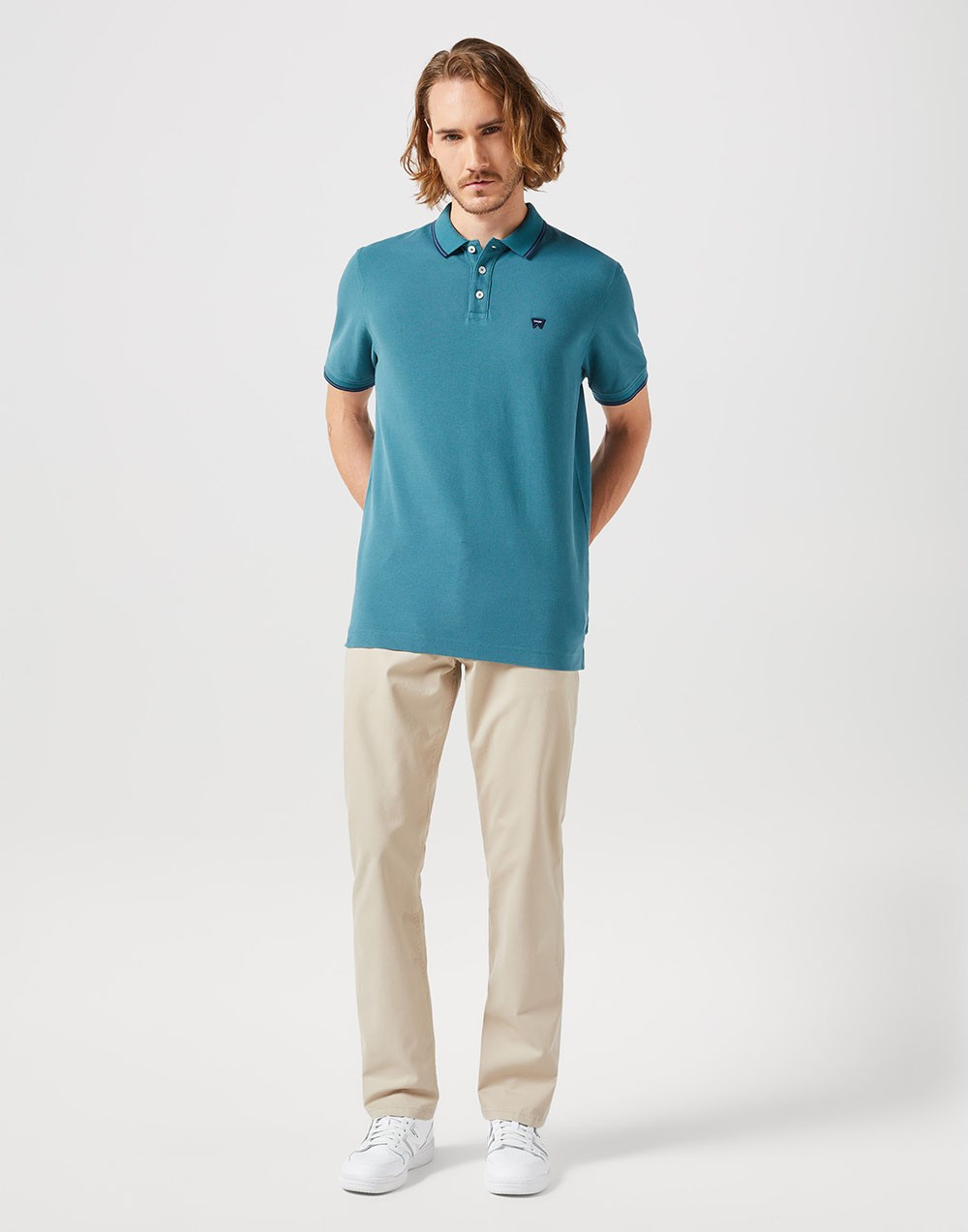 Wrangler Spodnie Męskie Greensboro Plaza Taupe 112350799