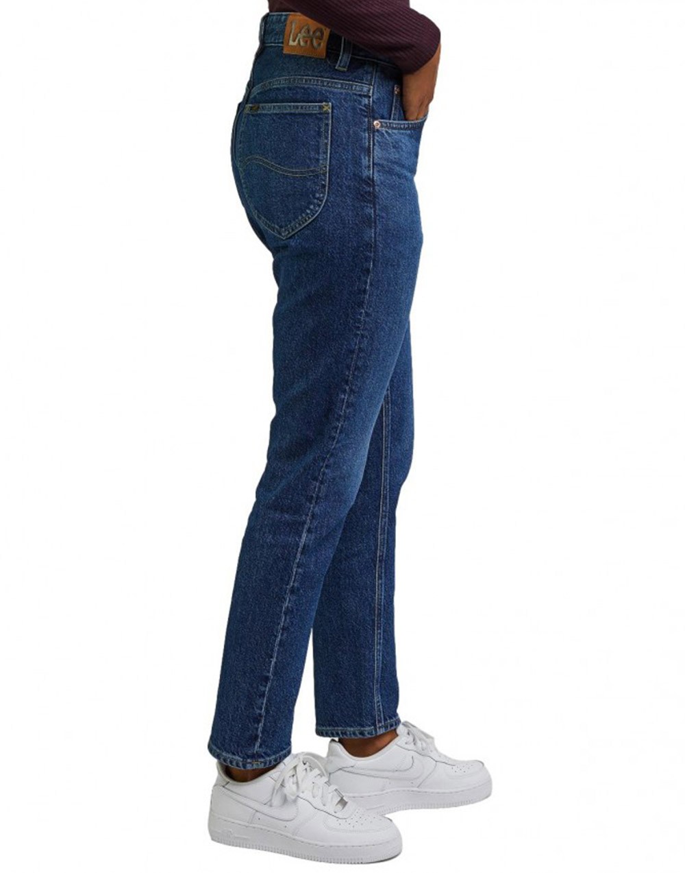 Lee Spodnie Damskie Rider Jeans Indigo Revival 112346312