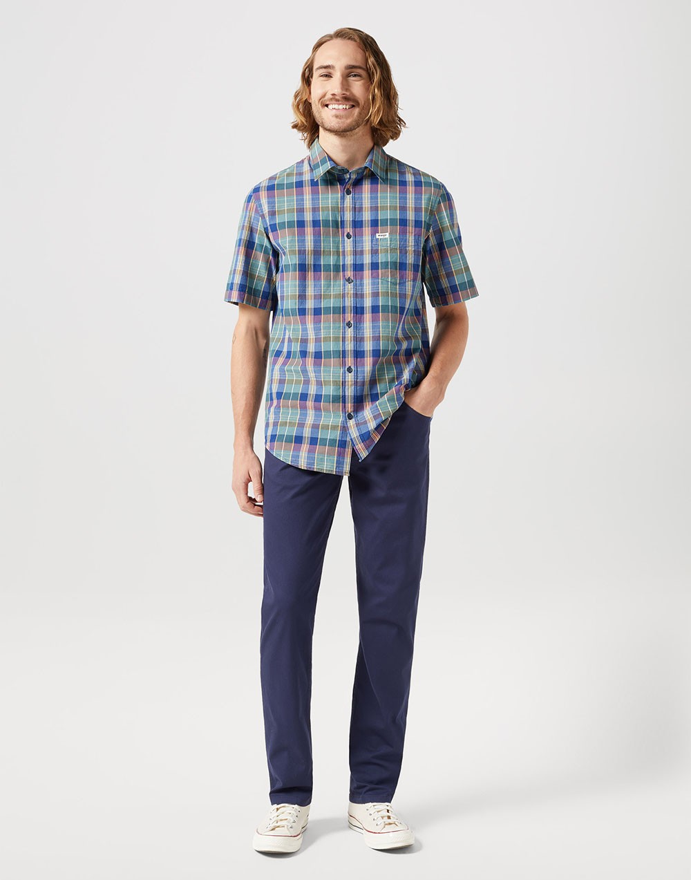 Wrangler Spodnie Męskie Greensboro Dark Navy 112350802