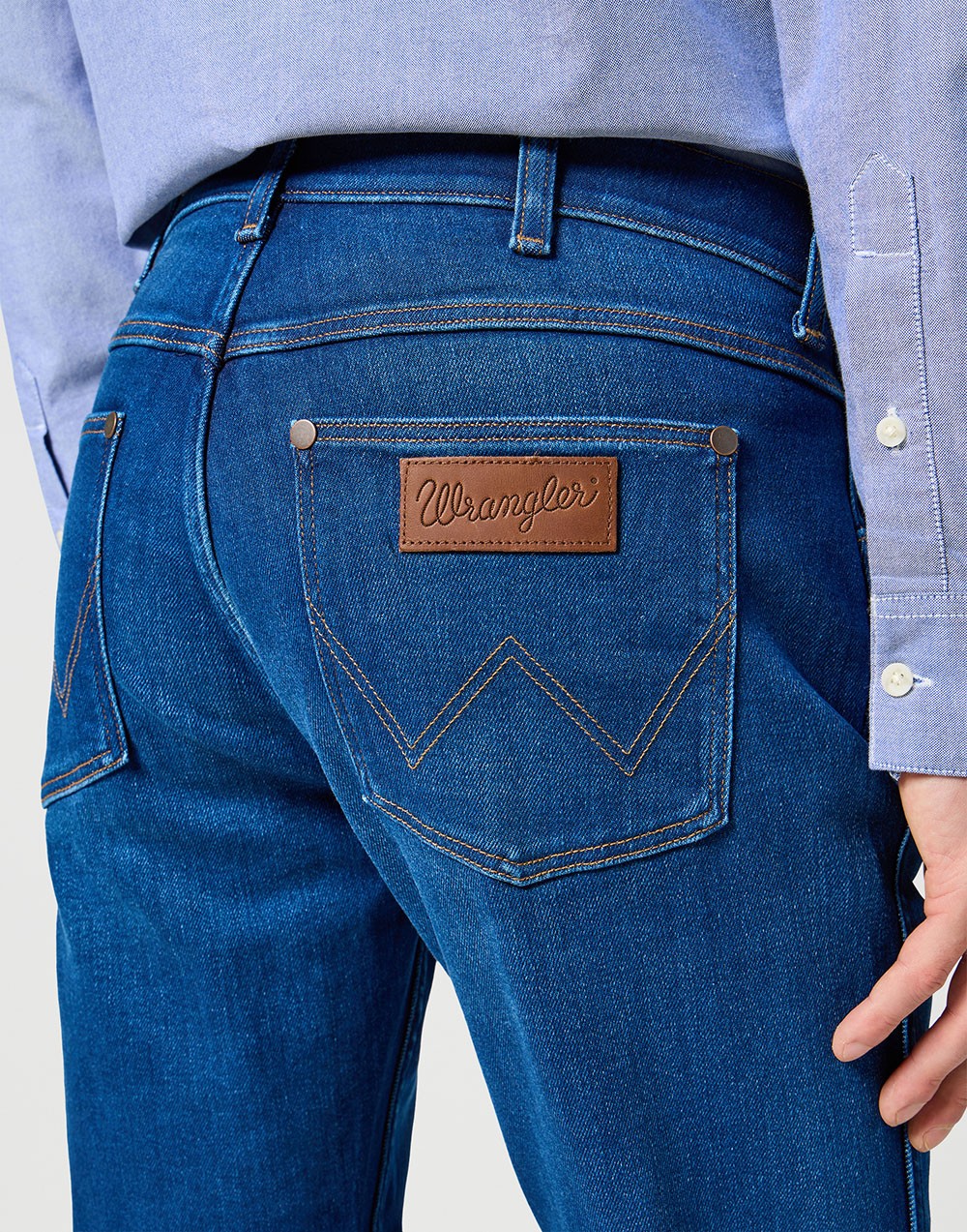 Wrangler Spodnie Męskie Greensboro Blue Jam 112357412