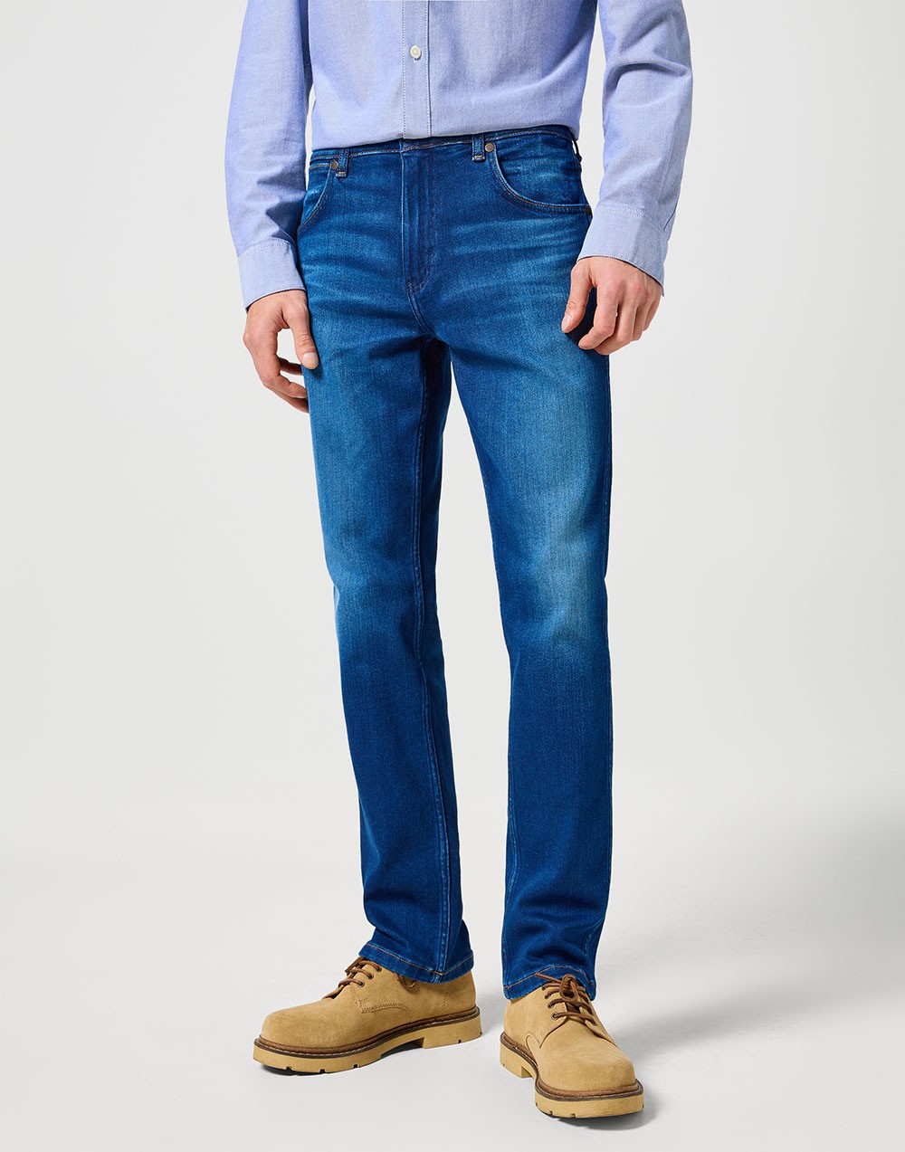 Wrangler Spodnie Męskie Greensboro Blue Jam 112357412