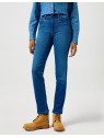 Wrangler Spodnie Damskie Straight Agate Blue 112356388