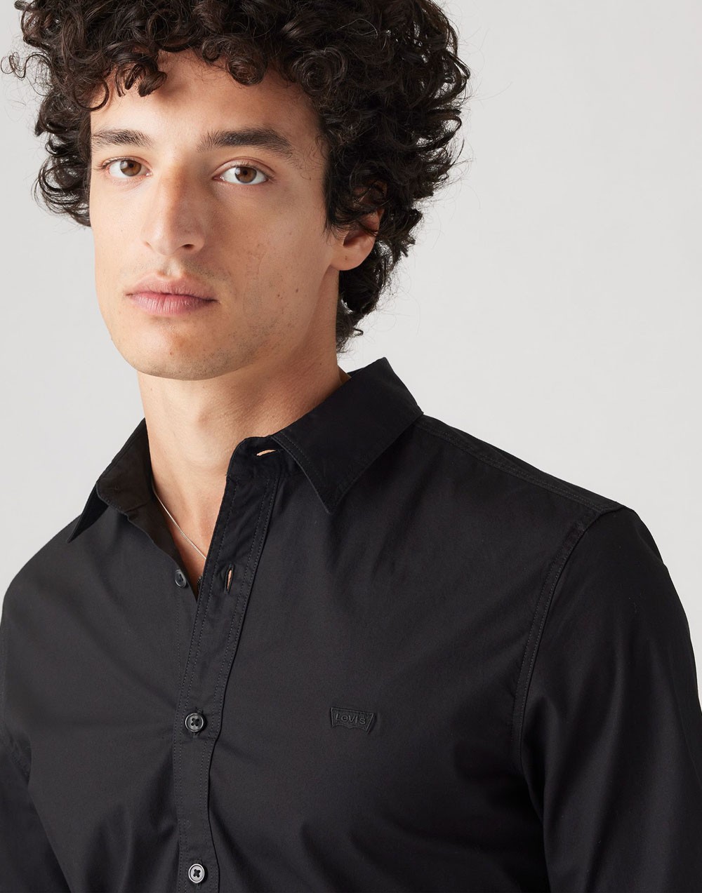 Koszula Levi's® Ls Battery Hm Shirt Slim Jet Black Stretch Poplin 86625 0054