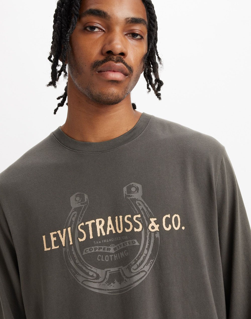 Long Levi's® Relaxed Graphic - Levi's Horseshoe Ls Pirate Black 16139 0236