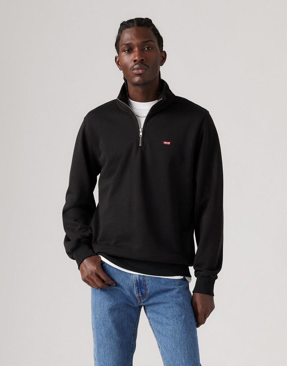 Bluza Levi's® Orginal Hm 1/4 Zip - Mineral Black  A8606 0000