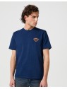 T-shirt Wrangler SMALL LOGO TEE 112362807 Navy