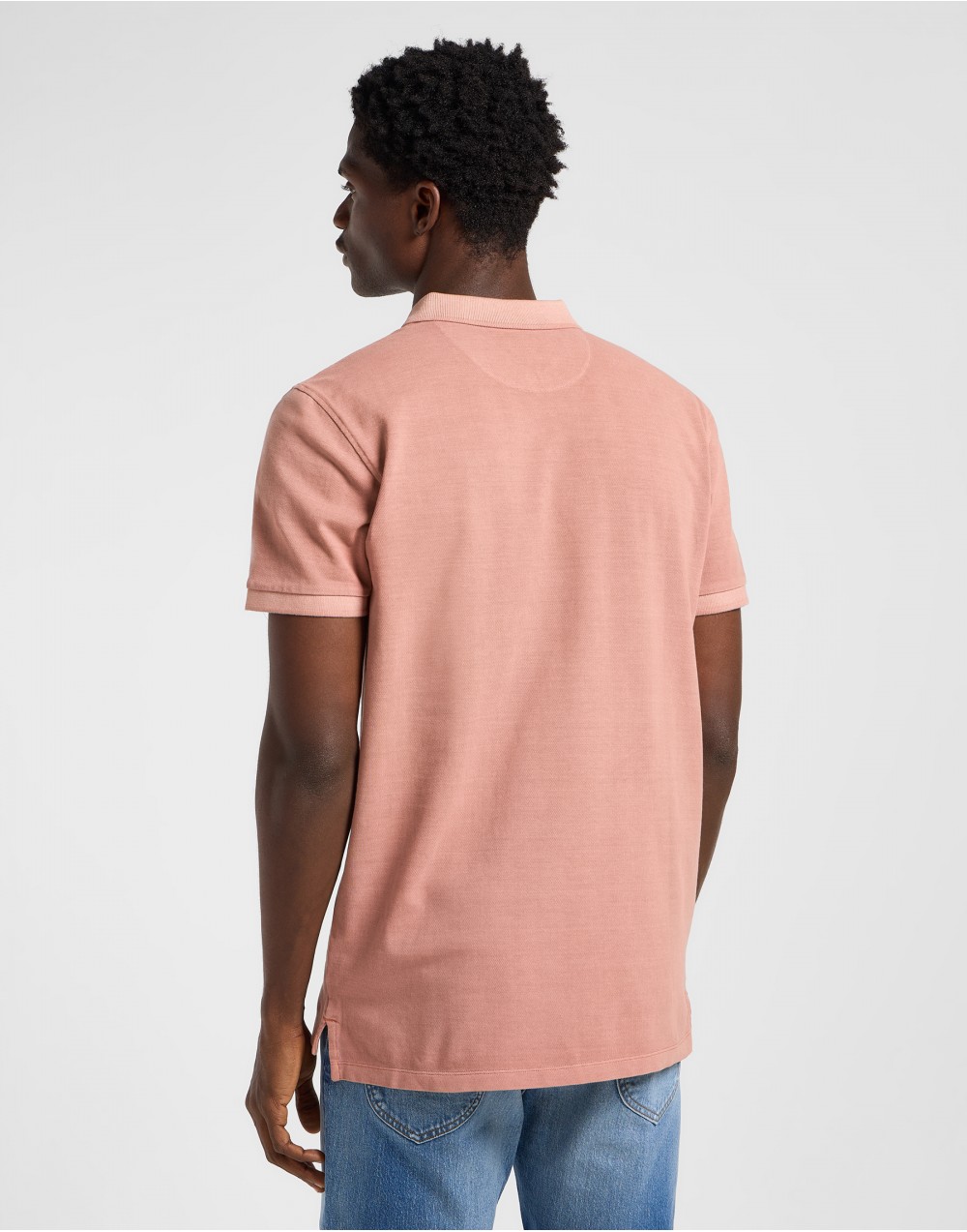 Koszulka Lee GARMENT DYE POLO 112363861 Sepia