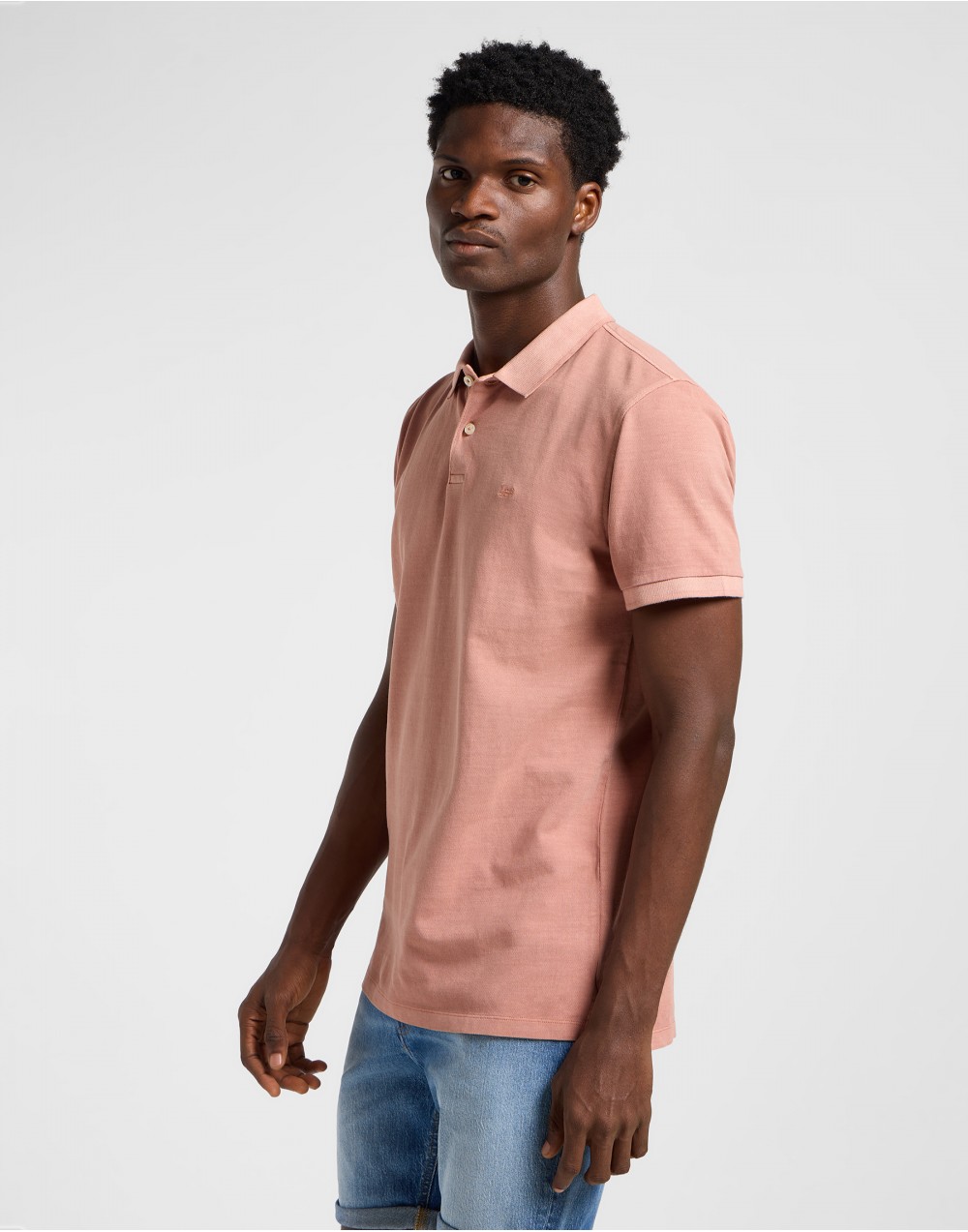 Koszulka Lee GARMENT DYE POLO 112363861 Sepia