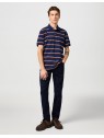 Koszulka Wrangler STRIPE POLO SHIRT 112362827 Navy