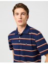 Koszulka Wrangler STRIPE POLO SHIRT 112362827 Navy