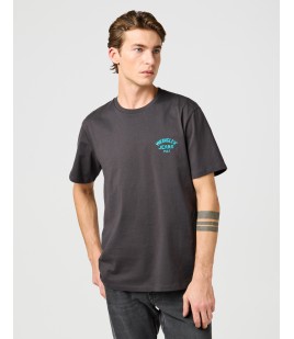 T-shirt Wrangler SMALL LOGO TEE Faded Black 112362800