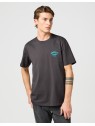 T-shirt Wrangler SMALL LOGO TEE Faded Black 112362800
