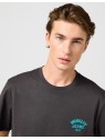 T-shirt Wrangler SMALL LOGO TEE Faded Black 112362800