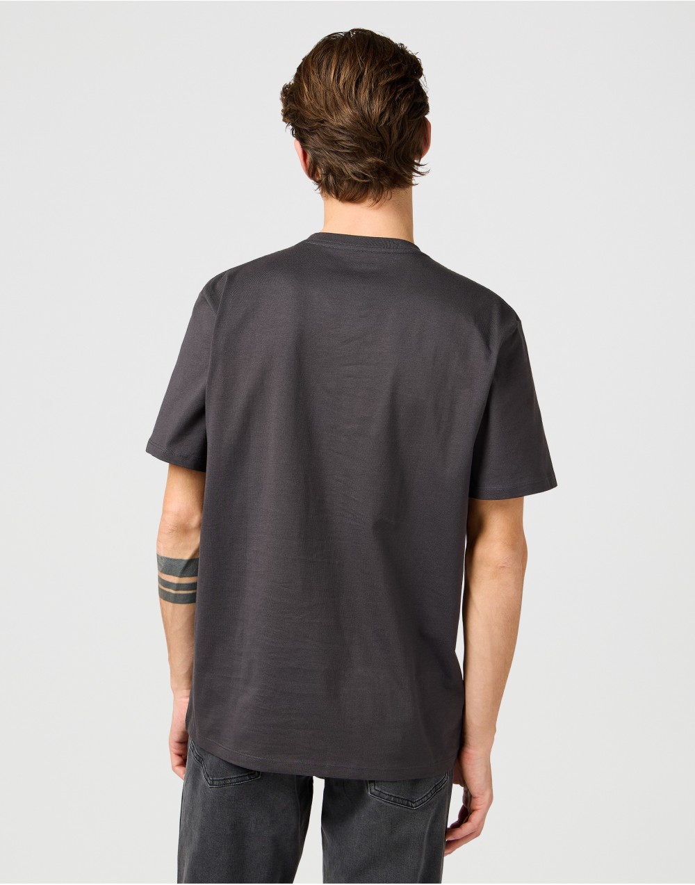T-shirt Wrangler SMALL LOGO TEE Faded Black 112362800
