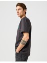 T-shirt Wrangler SMALL LOGO TEE Faded Black 112362800
