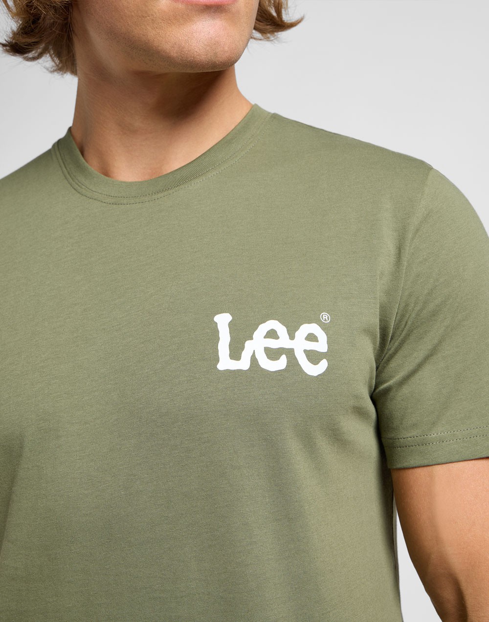 T-shirt Lee MEDIUM WOBBLY TEE Olive Grove 112364537
