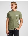 T-shirt Lee MEDIUM WOBBLY TEE Olive Grove 112364537