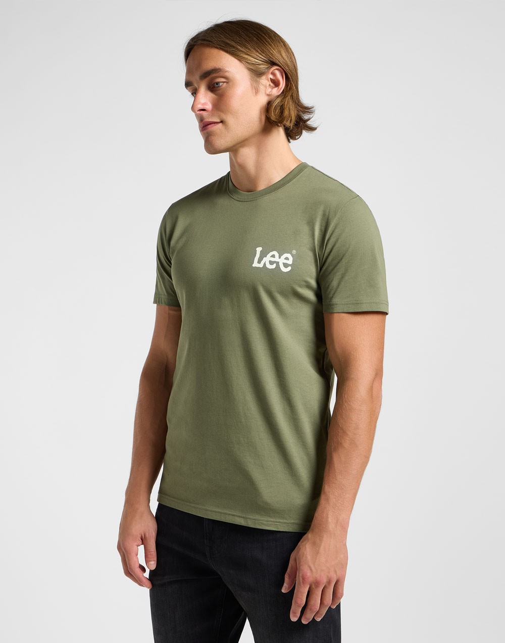T-shirt Lee MEDIUM WOBBLY TEE Olive Grove 112364537