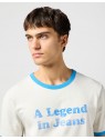 T-shirt Wrangler RINGER TEE Vintage White 112362795