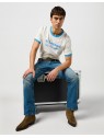 T-shirt Wrangler RINGER TEE Vintage White 112362795