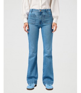 Jeansy Wrangler Flare Velvet Sky 112362360