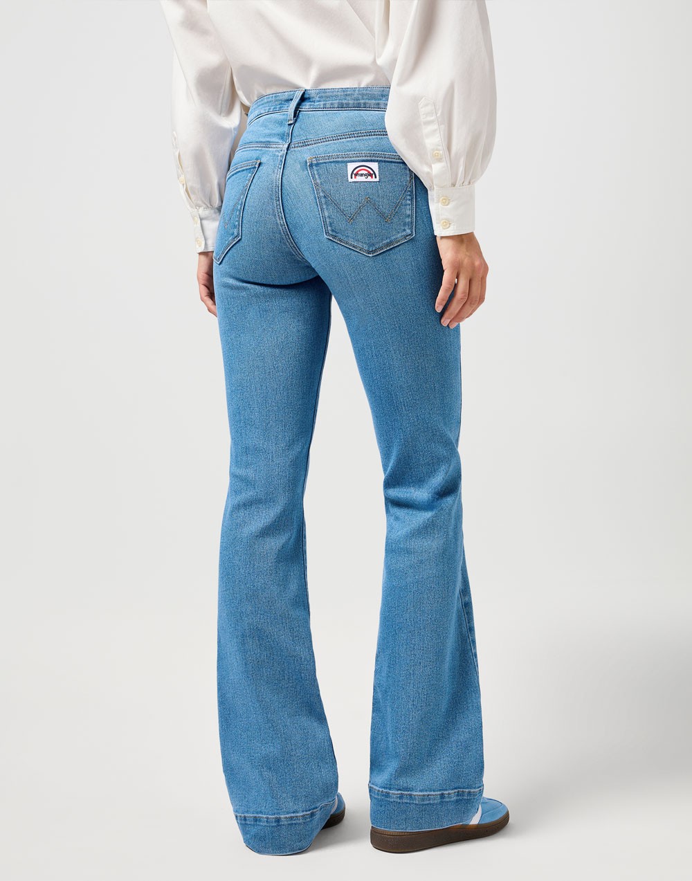 Jeansy Wrangler Flare Velvet Sky 112362360