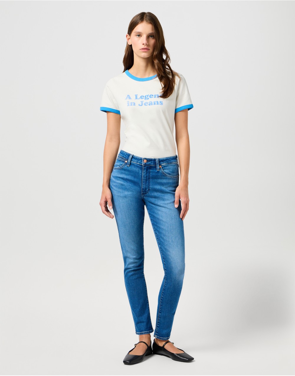 Jeansy Wrangler Sienna Rabel Blue 112362641