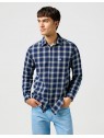 Koszula Wrangler 1 PKT SHIRT Indigo Plaid 112362897