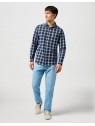 Koszula Wrangler 1 PKT SHIRT Indigo Plaid 112362897