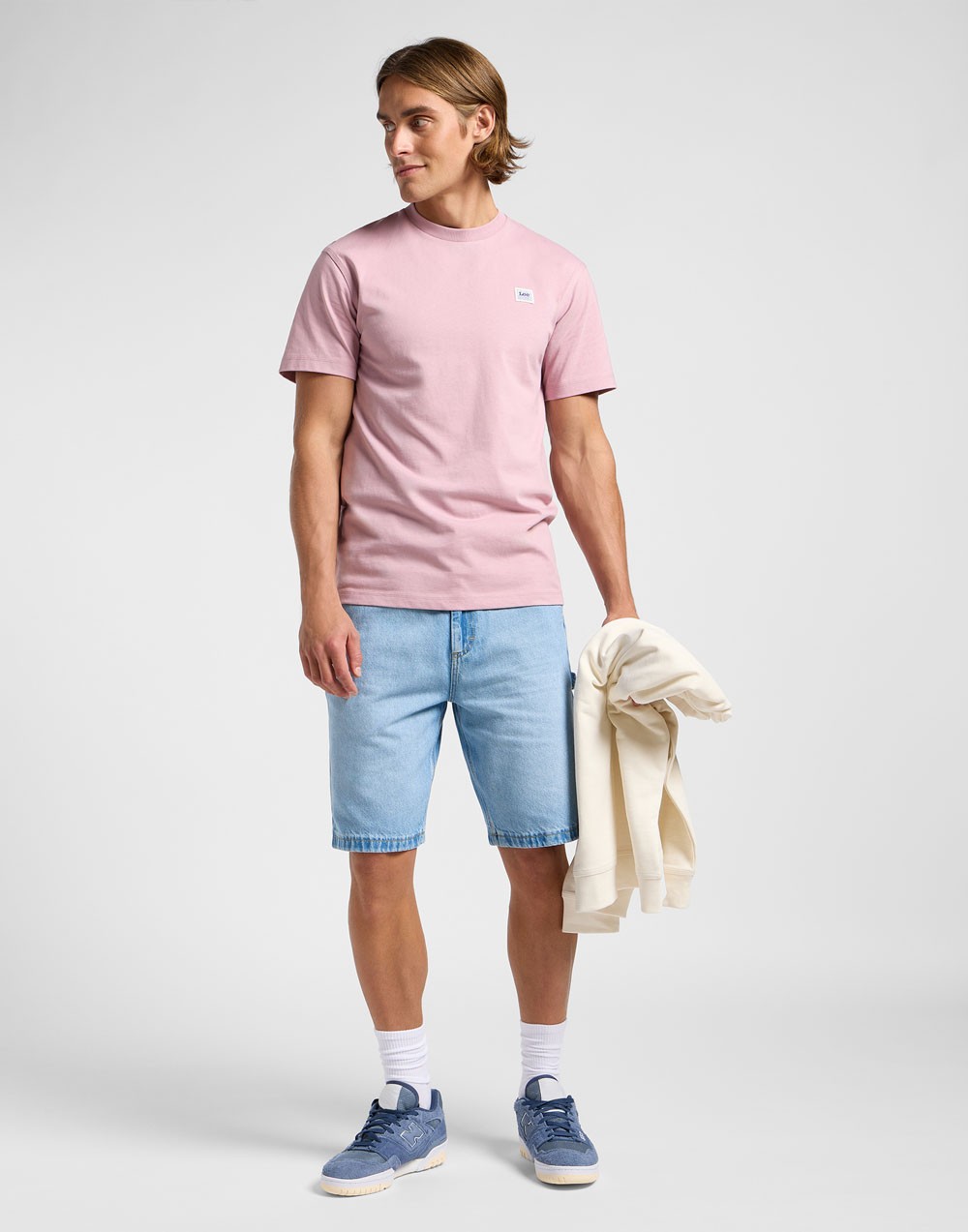T-shirt Lee WW TEE Soft Mauve 112364586