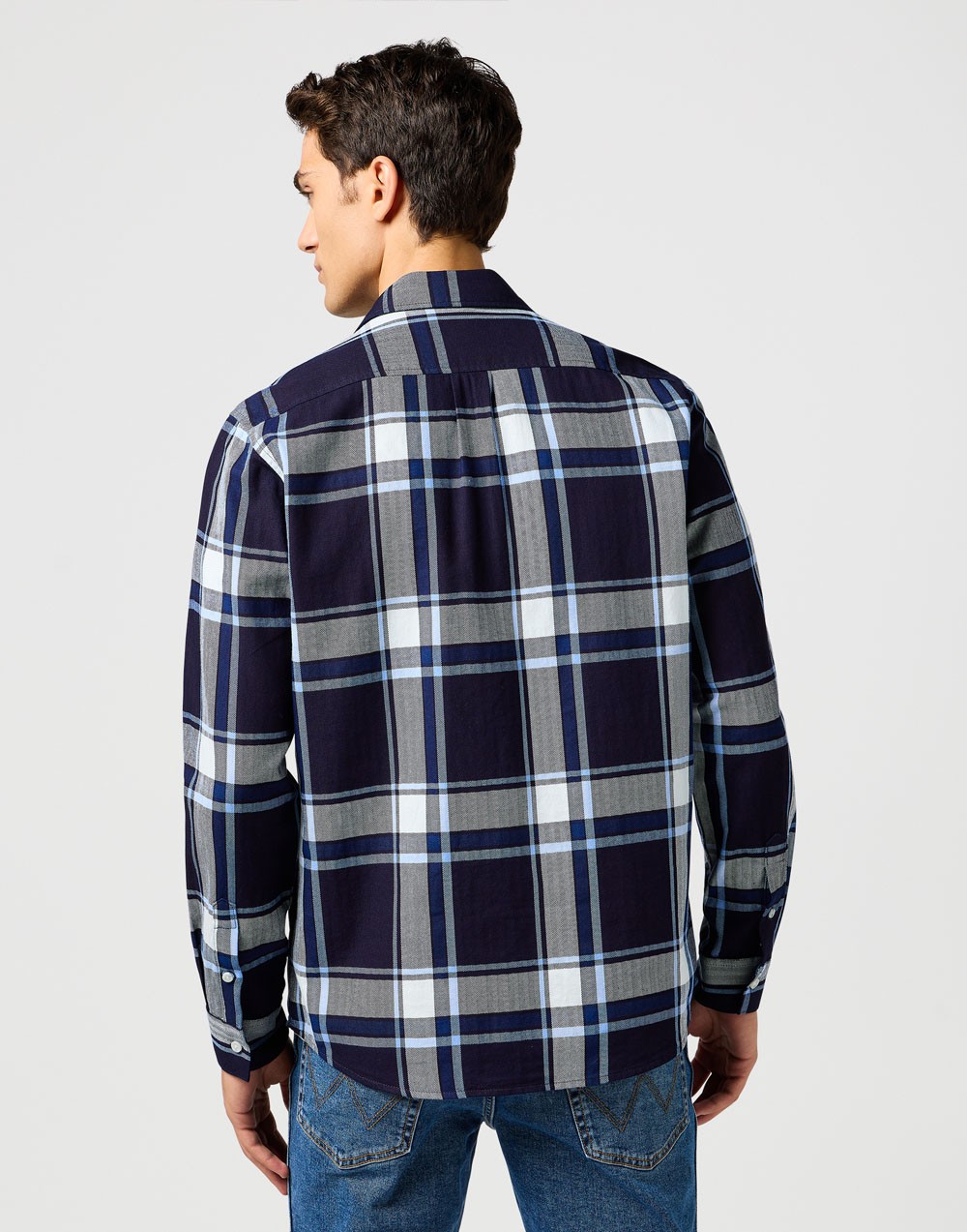 Koszula Wrangler 1 PKT SHIRT Large Indigo Plaid 112362898