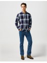 Koszula Wrangler 1 PKT SHIRT Large Indigo Plaid 112362898