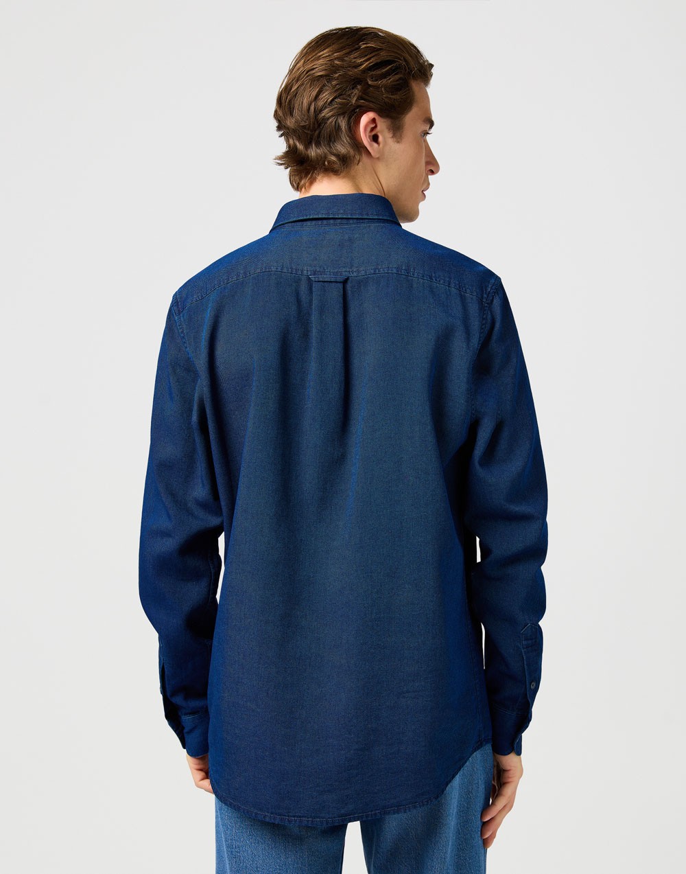 Koszula Wrangler OXFORD SHIRT Indigo Oxford 112364234