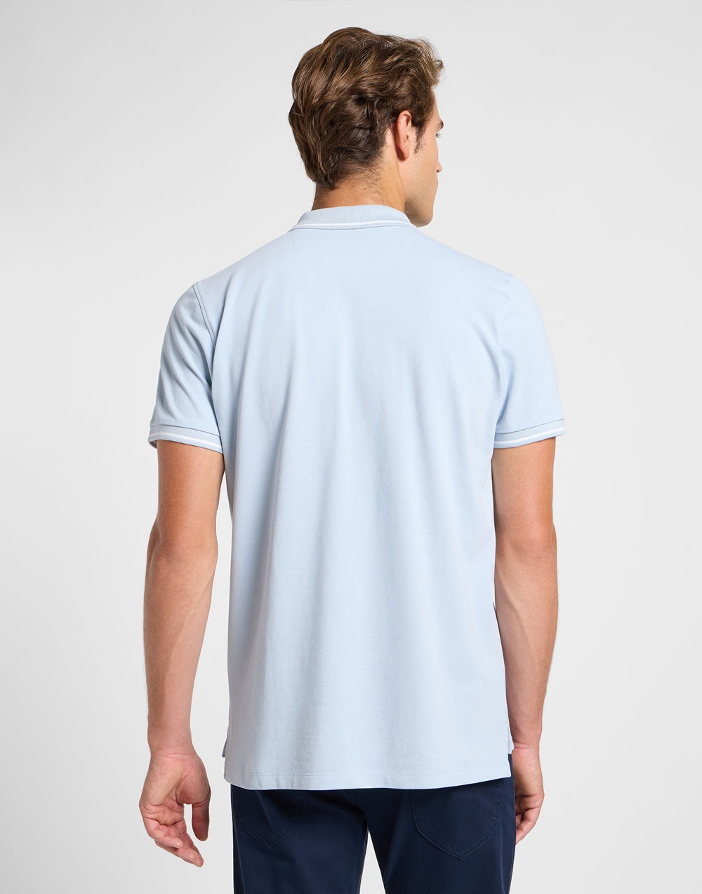 Koszulka Lee PIQUE POLO Shy Blue 112363784