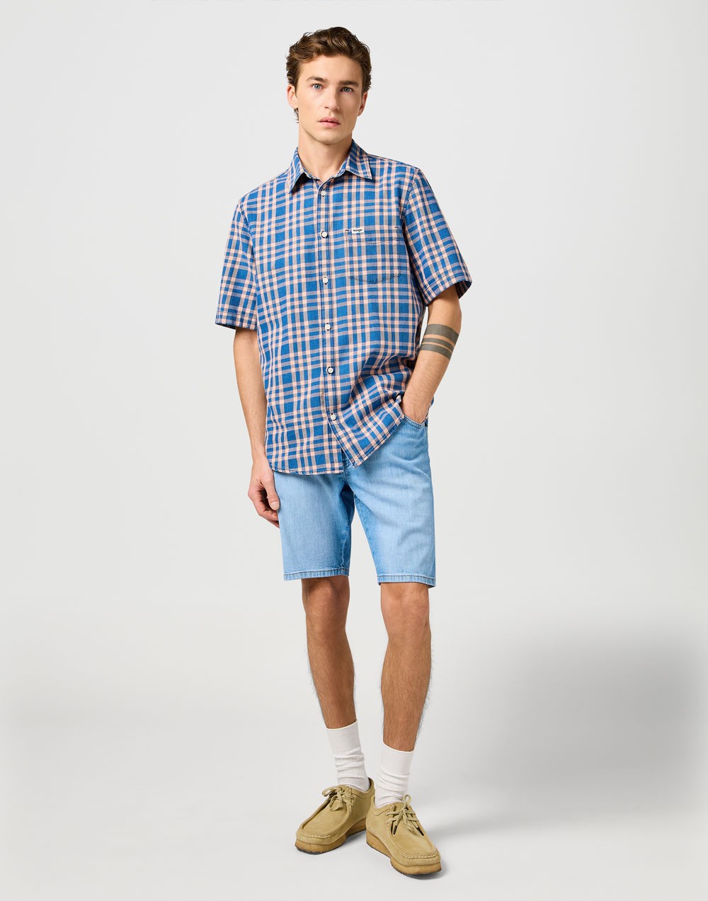 Szorty Wrangler Texas Short 112362508 Slate Shade