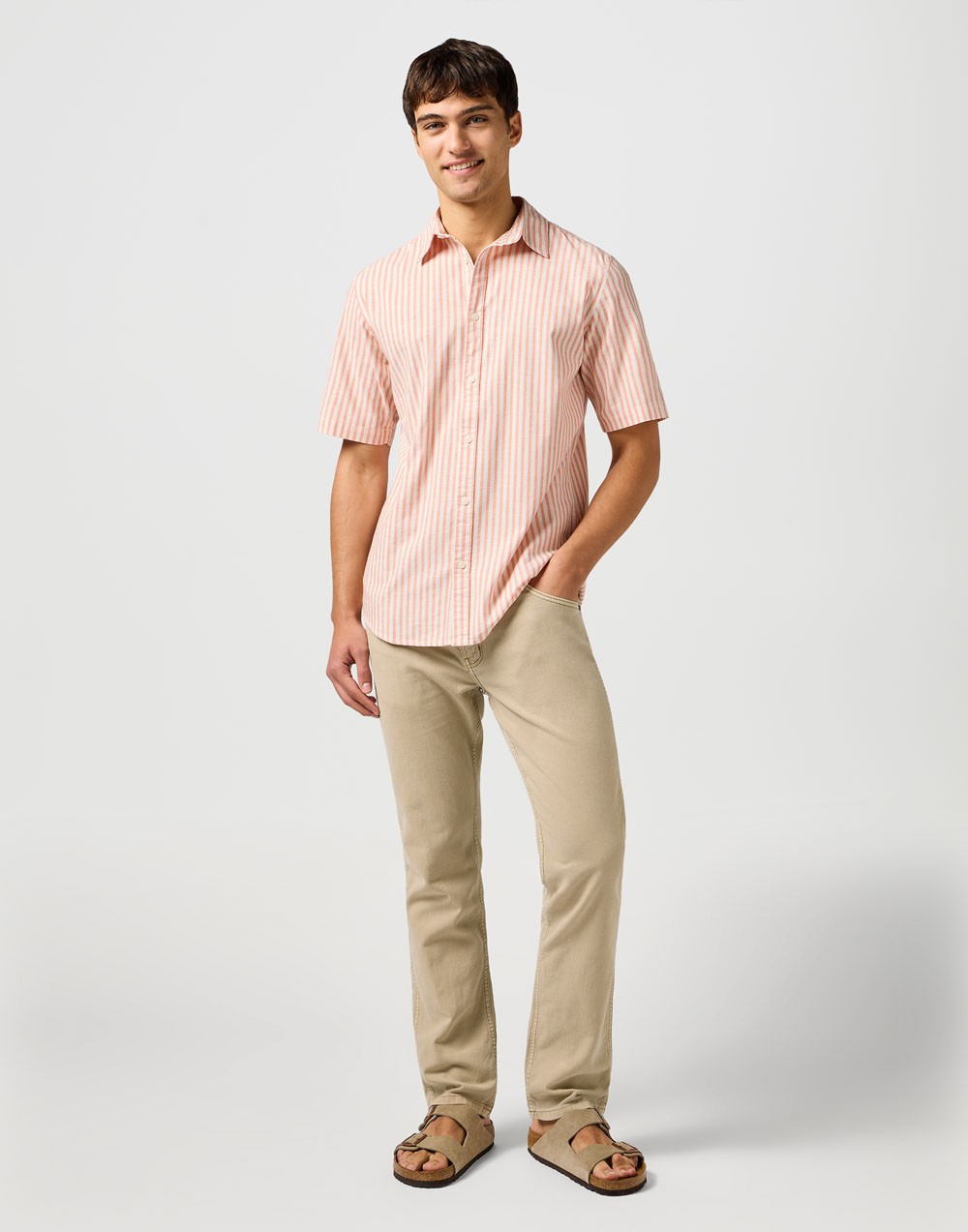 Spodnie Wrangler Greensboro Timberwolf 112362556