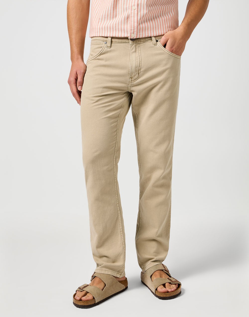 Spodnie Wrangler Greensboro Timberwolf 112362556
