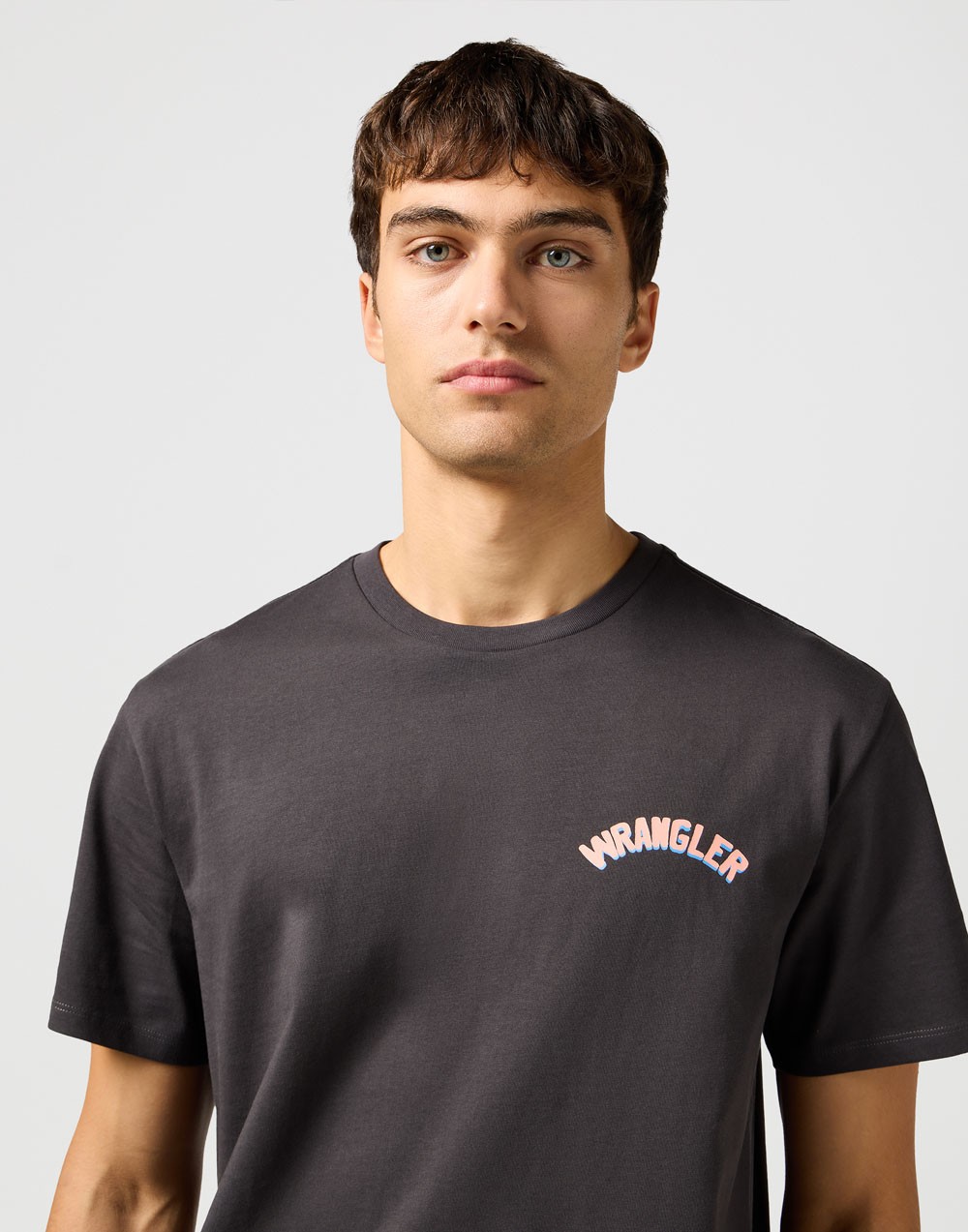 T-shirt Wrangler GRAPHIC TEE Faded Black 112362909