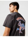 T-shirt Wrangler GRAPHIC TEE Faded Black 112362909