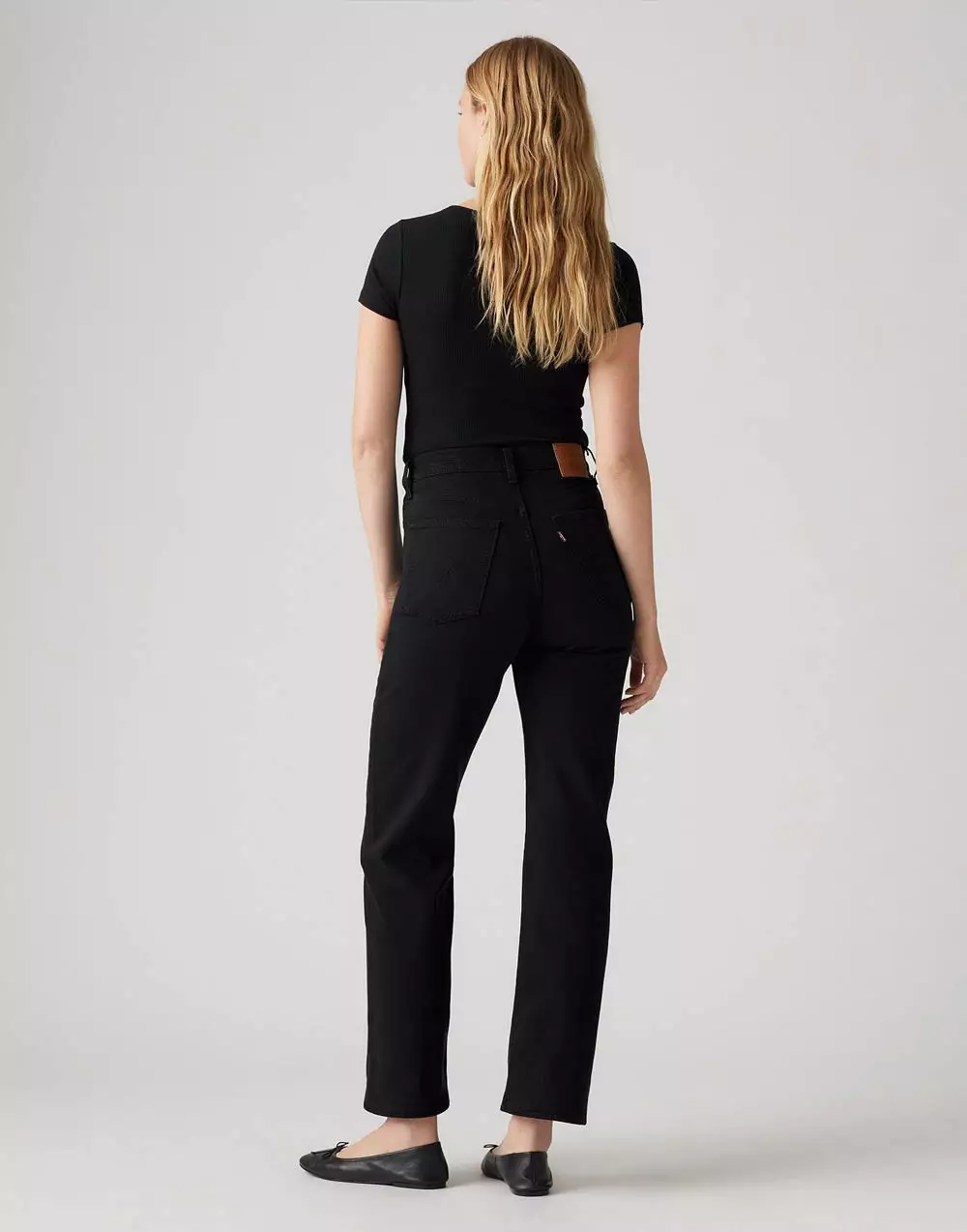 Spodnie Levi's® Ribcage Straight Ankle - Black Sprout 72693 0012