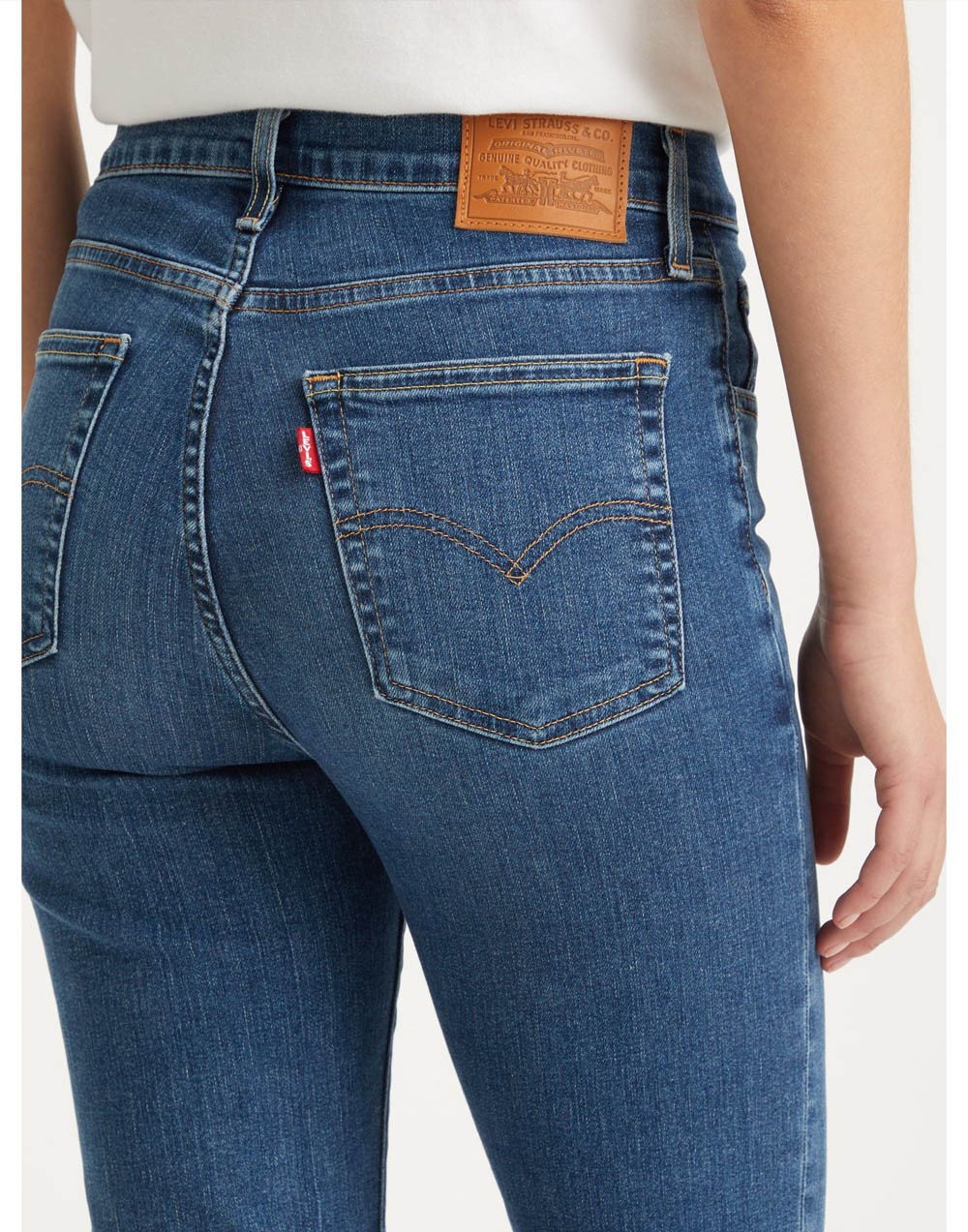 Spodnie Damskie Levi's® 724 High Rise Straight Blue Wave Mid 18883 0204