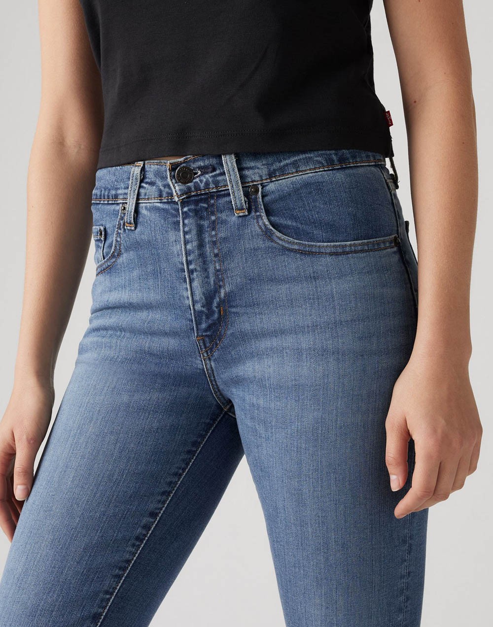 Spodnie Damskie Levi's® 724 High Rise Straight Blue Wave Mid 18883 0204
