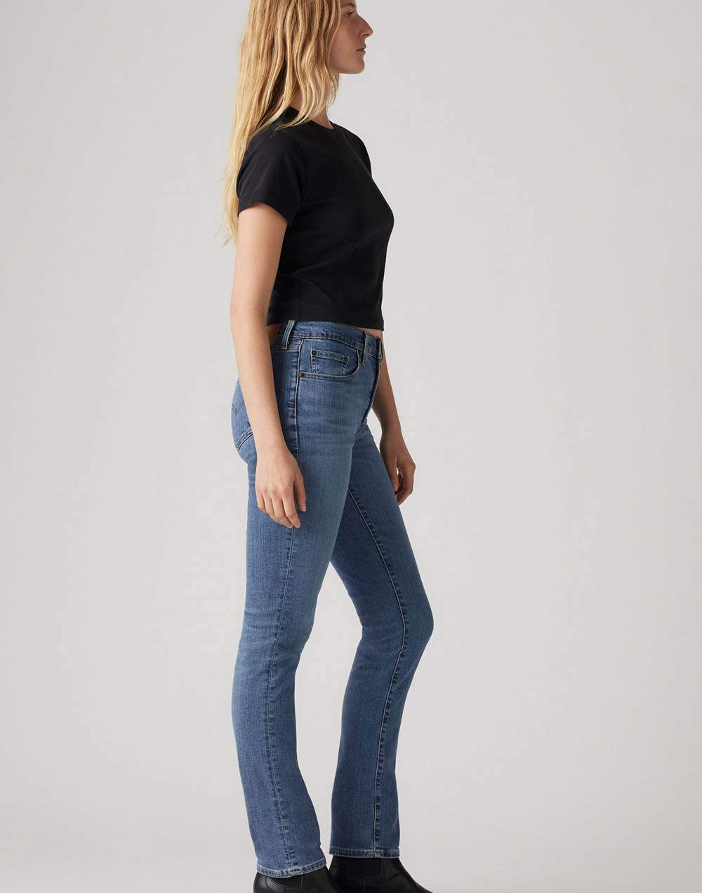Spodnie Damskie Levi's® 724 High Rise Straight Blue Wave Mid 18883 0204