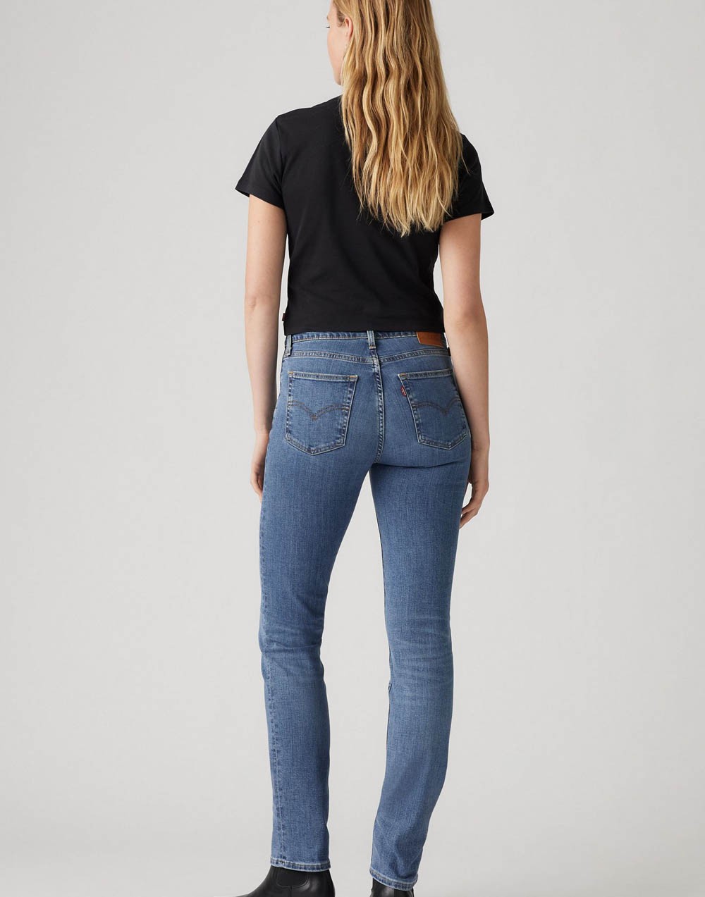 Spodnie Damskie Levi's® 724 High Rise Straight Blue Wave Mid 18883 0204