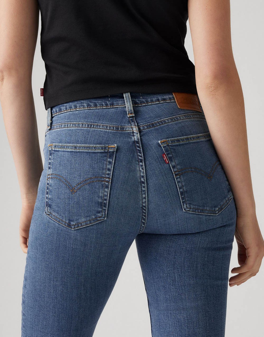 Spodnie Damskie Levi's® 724 High Rise Straight Blue Wave Mid 18883 0204